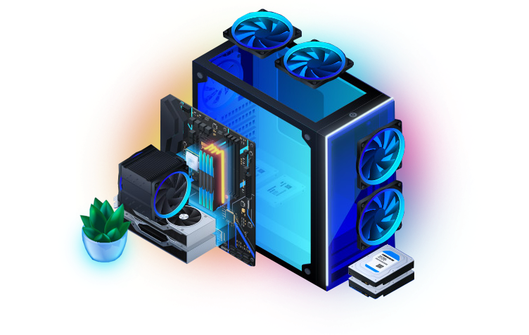 Комплектующие для компьютера.