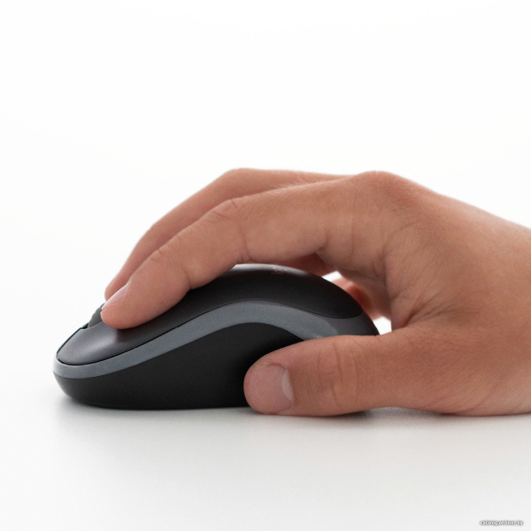 Мышь Logitech M185 (черный/серый)