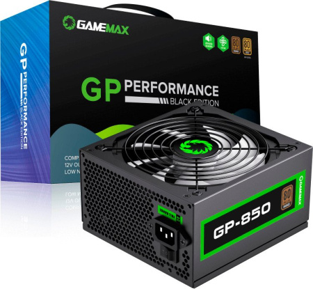 Блок питания GameMax GP-850 (черный)