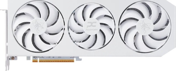 Видеокарта PowerColor Hellhound Spectral White AMD Radeon RX 9070 XT 16GB GDDR6 RX9070XT 16G-L/OC/WHITE