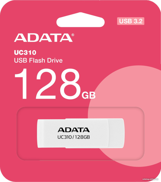 USB Flash ADATA UC310-128G-RWH 128GB (белый) USB Flash ADATA UC310-128G-RWH 128GB (белый)