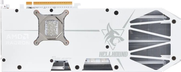 Видеокарта PowerColor Hellhound Spectral White AMD Radeon RX 9070 XT 16GB GDDR6 RX9070XT 16G-L/OC/WHITE