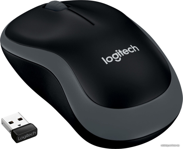 Мышь Logitech M185 (черный/серый)