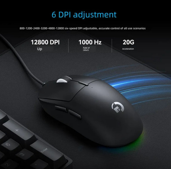 Игровая мышь Gano GPW-Y PRO (аналог Logitech)