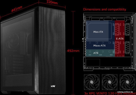 Корпус ADATA XPG Defender (черный)