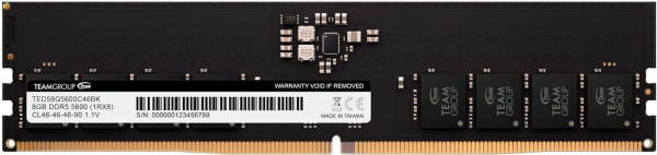 Оперативная память Team Elite 8ГБ DDR5 5600 МГц TED58G5600C4601
