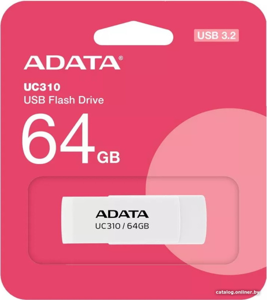 USB Flash ADATA UC310-64G-RWH 64GB (белый) USB Flash ADATA UC310-64G-RWH 64GB (белый)