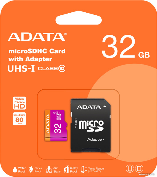 Карта памяти ADATA Premier microSDHC UHS-I U1 (10 Class) 32 Gb (AUSDH32GUICL10-RA1) Карта памяти ADATA Premier microSDHC UHS-I U1 (10 Class) 32 Gb (AUSDH32GUICL10-RA1)