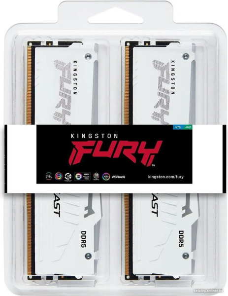 Оперативная память Kingston FURY Beast RGB 2x16ГБ DDR5 6000 МГц KF560C30BWAK2-32
