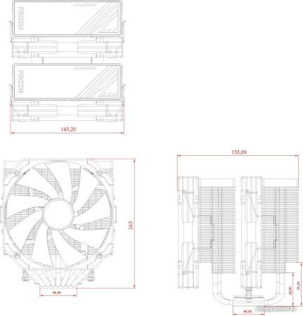 Кулер для процессора ID-Cooling Frozn A720 Black