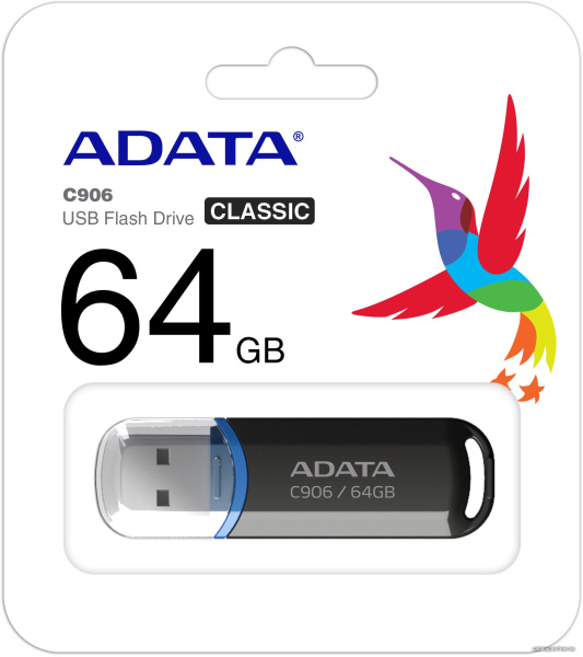 USB Flash ADATA C906 64GB (черный) USB Flash ADATA C906 64GB (черный)