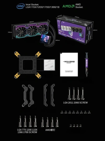 Система жидкостного охлаждения для процессора LOVINGCOOL DP-B360-01 Black
