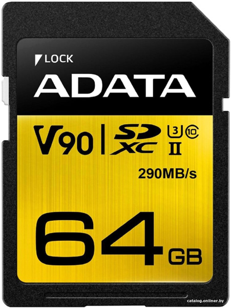 Карта памяти ADATA Premier ONE ASDX64GUII3CL10-C SDXC 64GB